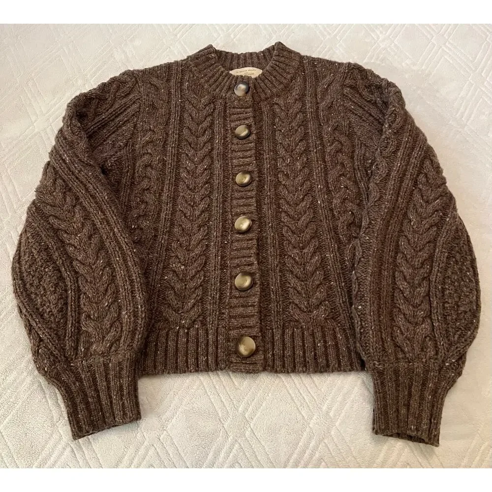 [SOLD] La Maille Sezane Andina Jumper in Heather Brown Size S✨ - Picture 11 of 15
